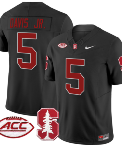 Chris Davis Jr Jersey #5 Stanford Cardinal Vapor Limited College Football Stitched Black