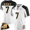 Champ Harris Jersey #7 Army Black Knights Jersey Rocky The Bulldog Patch Vapor Limited College Football Stitched White Alternate