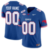 Custom SMU Mustangs Icy Jersey Name and Number College Football Vapor Limited Blue