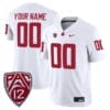 Custom Washington State Cougars Jersey Name and Number College Football White Away Game – All Stitched