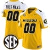 Custom Missouri Tigers Jersey Name and Number College Football Alternate Gold Vapor F.U.S.E Limited – All Stitched