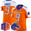 Cameron Camper Jersey #9 Boise State Broncos Vapor Limited College Football Stitched Orange Alternate