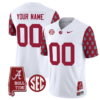 Custom Alabama Crimson Tide Jersey Name and Number Vapor College Football Limited Stitched Crimson Sleeves