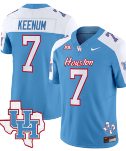 Case Keenum Jersey #7 Houston Cougars Oilers Jersey Inspired Vapor College Football Limited Stitched Blue Alternate