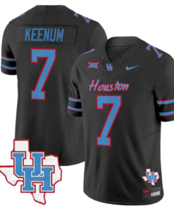 Case Keenum Jersey #7 Houston Cougars Oilers Jersey Inspired Vapor College Football Limited Stitched Black