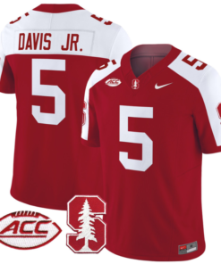 Chris Davis Jr Jersey #5 Stanford Cardinal Vapor Limited College Football Stitched Crimson Alternate