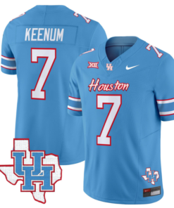 Case Keenum Jersey #7 Houston Cougars Oilers Jersey Inspired Vapor College Football Limited Stitched Blue