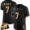 Champ Harris Jersey #7 Army Black Knights Jersey Rocky The Bulldog Patch Vapor Limited College Football Stitched Black