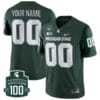 Custom Michigan State Spartans Jersey Name and Number College Football Green Alternate – All Stitched