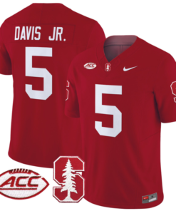 Chris Davis Jr Jersey #5 Stanford Cardinal Vapor Limited College Football Stitched Crimson