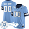 Custom North Carolina Tar Heels Jersey Name and Number Vapor College Football Stitched Alternate Blue