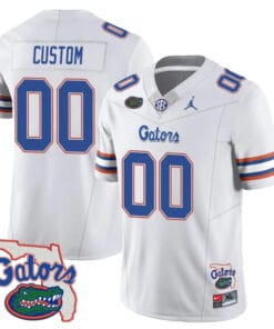 Custom Florida Gators Jersey Name and Number College Football White Limited – All Stitched