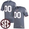 Custom Mississippi State Jersey Name and Number College Football Grey Premier Strategy – All Stitched