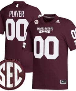 Custom Mississippi State Jersey Name and Number College Football Maroon – All Stitched