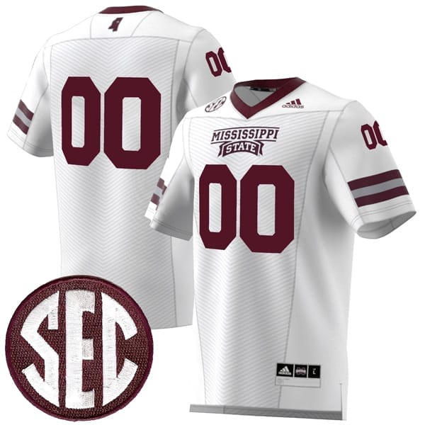 Custom Mississippi State Jersey Name and Number College Football White Premier Strategy 8 Custom Mississippi State Jersey Name and Number College Football White Premier Strategy – All Stitched