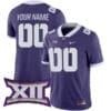 Custom TCU Horned Frogs Jersey Name and Number College Football Purple Game – All Stitched