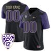 Custom Washington Huskies Jersey Name and Number College Football Black Game – All Stitched