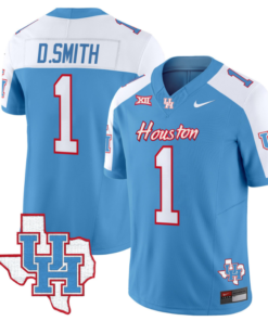Donovan Smith Jersey #1 Houston Cougars Oilers Inspired Vapor College Football Limited Stitched Blue Alternate