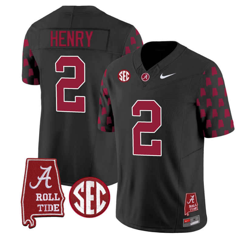 Derrick Henry Jersey #2 Alabama Crimson Tide Vapor College Football Limited Stitched Black 1 Derrick Henry Jersey #2 Alabama Crimson Tide Vapor College Football Limited Stitched Black