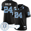 Darwin Barlow Jersey #24 North Carolina Tar Heels Vapor College Football Stitched Black