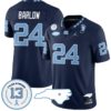 Darwin Barlow Jersey #24 North Carolina Tar Heels Vapor College Football Stitched Navy