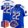 Doug Martin Jersey #22 Boise State Broncos Vapor Limited College Football Stitched Royal Alternate
