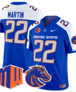 Doug Martin Jersey #22 Boise State Broncos Vapor Limited College Football Stitched Royal Alternate