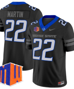 Doug Martin Jersey #22 Boise State Broncos Vapor Limited College Football Stitched Black