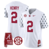 Derrick Henry Jersey #2 Alabama Crimson Tide Vapor College Football Limited Stitched White 4 Derrick Henry Jersey #2 Alabama Crimson Tide Vapor College Football Limited Stitched White