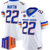 Doug Martin Jersey #22 Boise State Broncos Vapor Limited College Football Stitched White