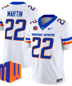 Doug Martin Jersey #22 Boise State Broncos Vapor Limited College Football Stitched White