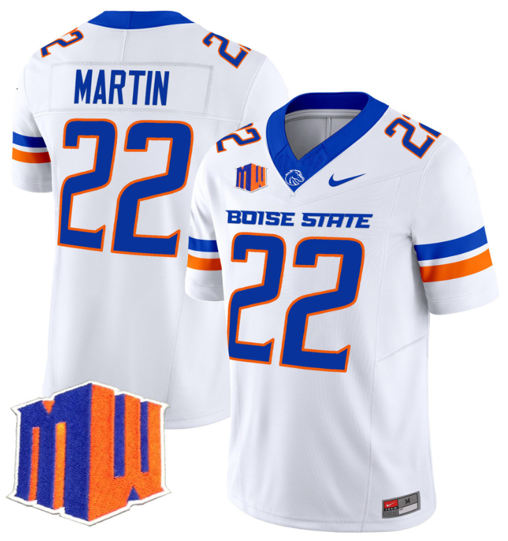 Doug Martin Jersey #22 Boise State Broncos Vapor Limited College Football Stitched White 8 Doug Martin Jersey #22 Boise State Broncos Vapor Limited College Football Stitched White