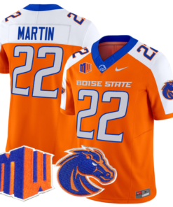 Doug Martin Jersey #22 Boise State Broncos Vapor Limited College Football Stitched Orange Alternate