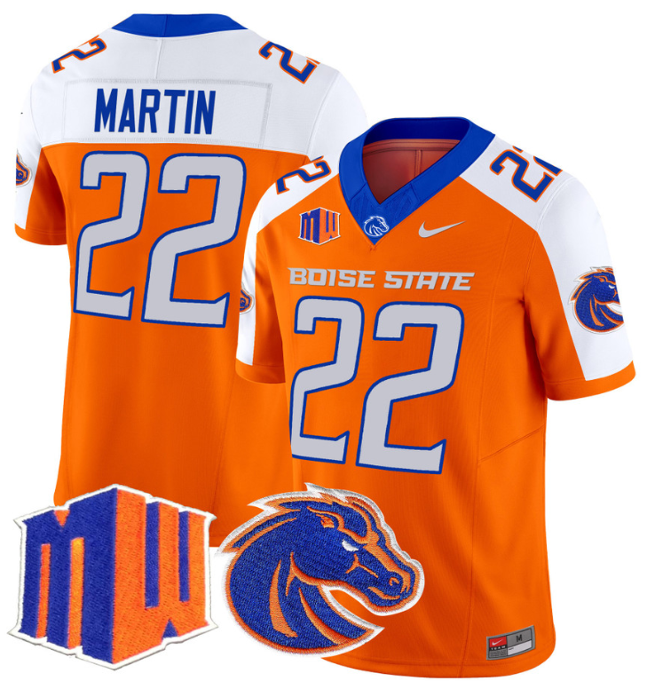 Doug Martin Jersey #22 Boise State Broncos Vapor Limited College Football Stitched Orange Alternate 8 Doug Martin Jersey #22 Boise State Broncos Vapor Limited College Football Stitched Orange Alternate
