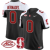 Gaethan Bernadel Jersey #0 Stanford Cardinal Vapor Limited College Football Stitched Black Alternate