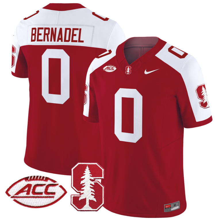 Gaethan Bernadel Jersey #0 Stanford Cardinal Vapor Limited College Football Stitched Crimson Alternate 8 Gaethan Bernadel Jersey #0 Stanford Cardinal Vapor Limited College Football Stitched Crimson Alternate