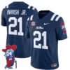 Henry Parrish Jr Jersey #21 Ole Miss Rebels Vapor Limited College Football Stitched Navy