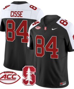 Ismael Cisse Jersey #84 Stanford Cardinal Vapor Limited College Football Stitched Black Alternate