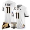 Isaiah Alston Jersey #11 Army Black Knights Vapor Limited College Football Stitched White
