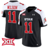 Isaac Wilson Jersey #11 Utah Utes Vapor Limited College Football Stitched Black Alternate