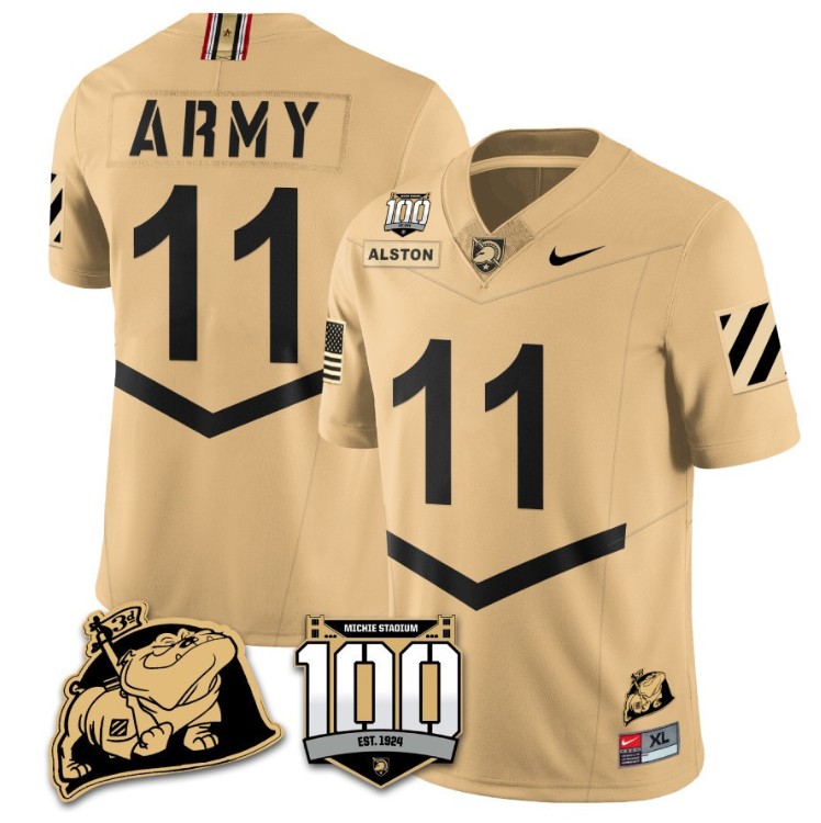 Isaiah Alston Jersey #11 Army Black Knights Vapor Limited College Football Stitched Gold 8 Isaiah Alston Jersey #11 Army Black Knights Vapor Limited College Football Stitched Gold