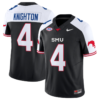 Jaylan Knighton Jersey #4 SMU Mustangs Icy College Football Vapor Limited Black Alternate 4 Jaylan Knighton Jersey #4 SMU Mustangs Icy College Football Vapor Limited Black Alternate