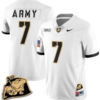 Jimmy Ciarlo Jersey #7 Army Black Knights Jersey Rocky The Bulldog Patch Vapor Limited College Football Stitched White