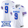 Jason Bean Jersey #9 Kansas Jayhawks 2024 Vapor College Football Vapor Limited White