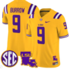 Joe Burrow Jersey #9 LSU Tigers 2024 Louisiana Patch Vapor Limited College Football Stitched Gold 4 Joe Burrow Jersey #9 LSU Tigers 2024 Louisiana Patch Vapor Limited College Football Stitched Gold