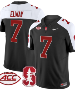John Elway Jersey #7 Stanford Cardinal Vapor Limited College Football Stitched Black Alternate