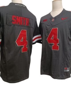 Jeremiah Smith Jersey #4 Ohio State Buckeyes Vapor F.U.S.E. Football Limited Black