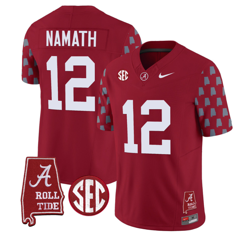 Joe Namath Jersey #12 Alabama Crimson Tide Vapor College Football Limited Stitched Crimson 8 Joe Namath Jersey #12 Alabama Crimson Tide Vapor College Football Limited Stitched Crimson