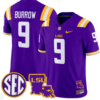 Joe Burrow Jersey #9 LSU Tigers 2024 Louisiana Patch Vapor Limited College Football Stitched Purple 5 Joe Burrow Jersey #9 LSU Tigers 2024 Louisiana Patch Vapor Limited College Football Stitched Purple