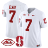 John Elway Jersey #7 Stanford Cardinal Vapor Limited College Football Stitched White